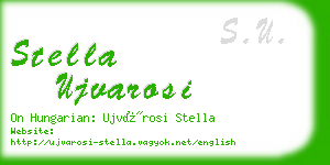 stella ujvarosi business card